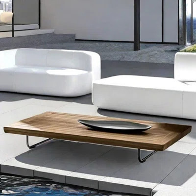 Arisela Rectangular 47.24'' L x 23.62'' W Outdoor Coffee Table | Wayfair North America