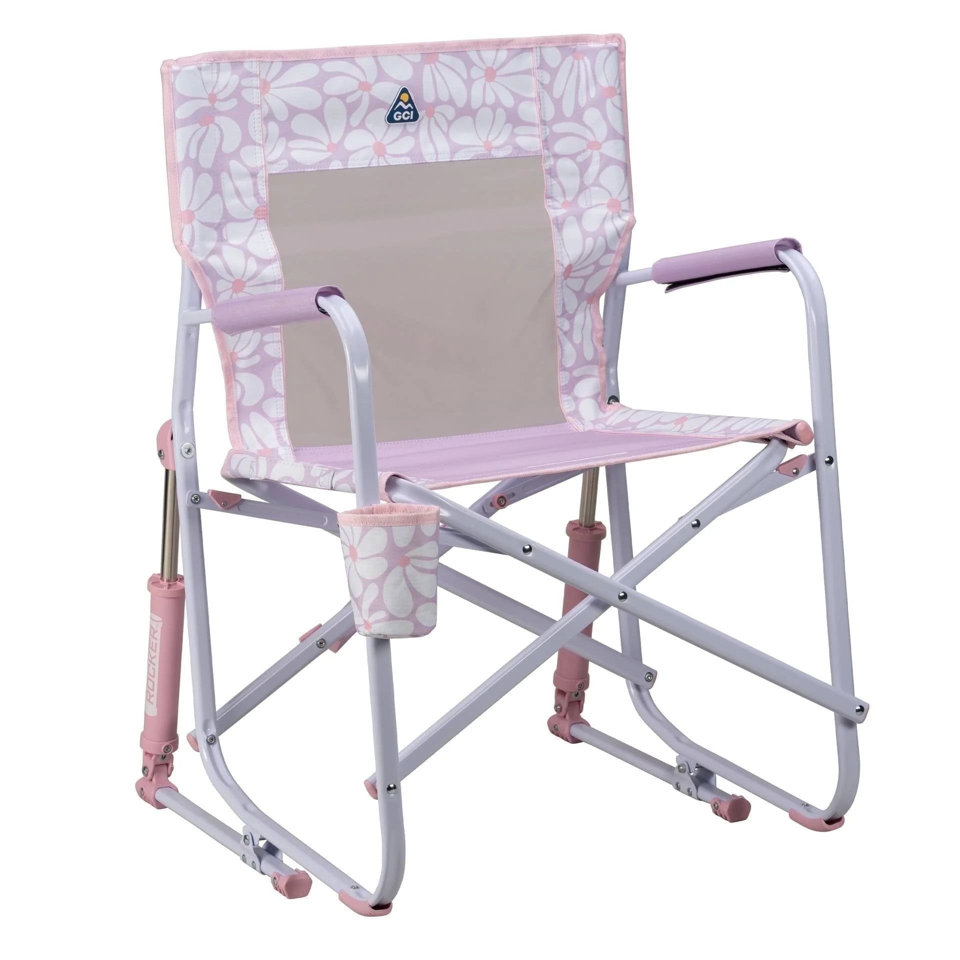 GCI Outdoor Freestyle Rocker Foldable Rocking Camp Chair, Purple Floral | Walmart (US)