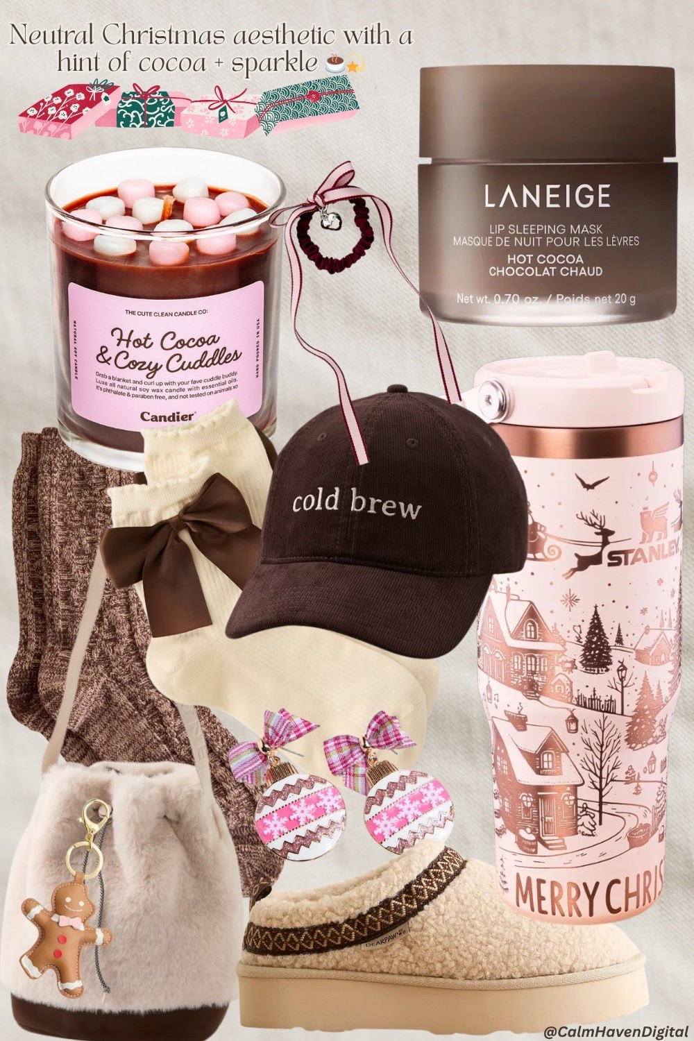 Cozy neutral Christmas finds that smell like cocoa + feel like a warm hug ☕✨
Every piece gives soft, feminine, comfy-but-put-together energy you’ll want on repeat this season.
All products linked on my LTK 🤎

#LTKSeasonal #LTKGiftGuide #LTKHoliday