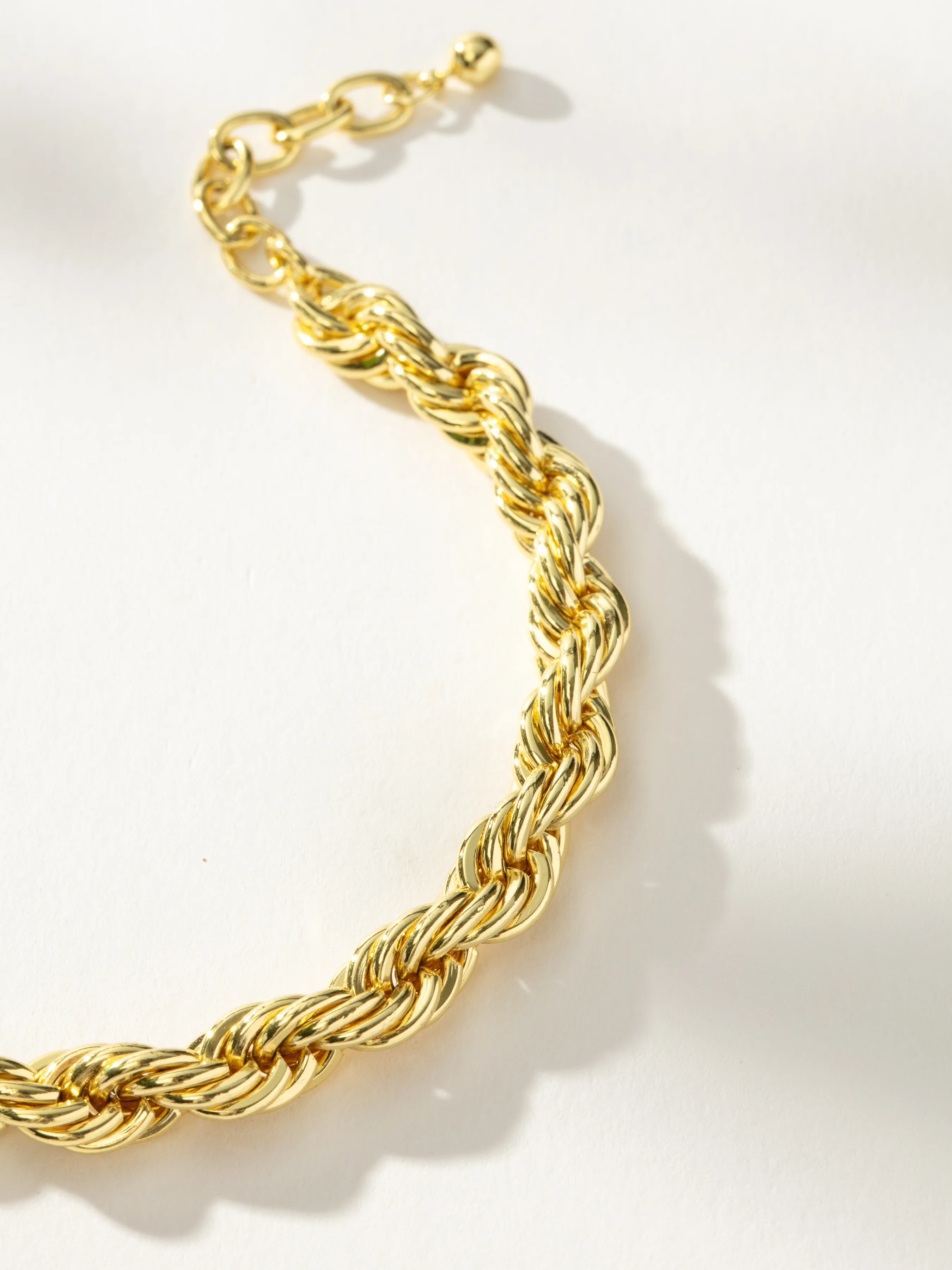 Hollis Statement Rope Chain Bracelet in Gold | Uncommon James | Uncommon James
