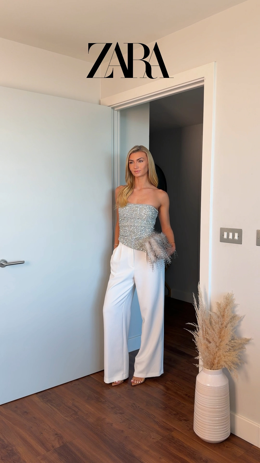 Zara New In Partywear! 🪩✨🤍 

I loooove! A sparkly top of wide-leg trousers can do no wrong for festive season imo, especially if you can’t justify spending £££ on Christmas dresses just to wear once! This is such a cute alternative and looks fab with black or white trousers, skirts, skorts & micro-shorts (very trendy rn). Much more versatile for birthdays, NYE looks & special occasions throughout the year ✨

Fab for…
• Christmas party 
• Festive drinks 
• Date night / girls night 
• Friendmas party / going out outfit
• Christmas cocktails 
• Christmas dinner / drinks 
• Birthday dinner / party 
• Work Christmas party 


#LTKCyberWeek #LTKuk #LTKfestive