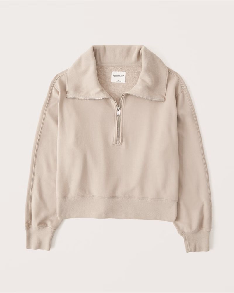 Drama Wedge Half-Zip | Abercrombie & Fitch (US)