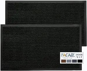BAGAIL BASICS Door Mat 2-Pack, Doormat Entryway Mats Front Porch Doormats, Non-Slip Dirt-Resistan... | Amazon (US)