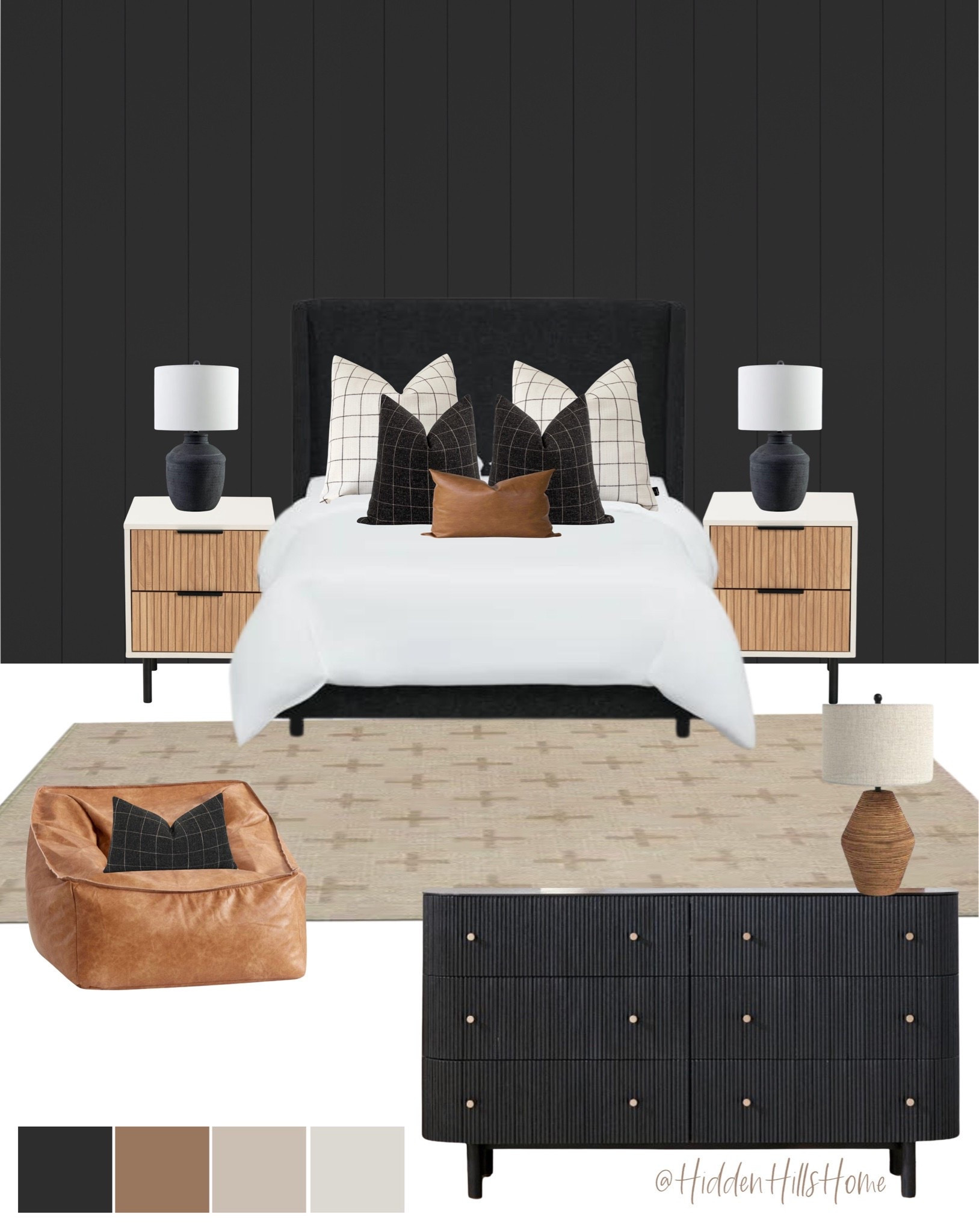 Teen boys bedroom decor, teen boys room mood board, masculine boys bedroom ideas, wall color is SW Caviar 
#boysbedroom

#LTKHome #LTKSaleAlert #LTKKids
