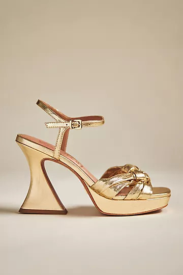 Vicenza Knotted Platform Heels | Anthropologie (US)