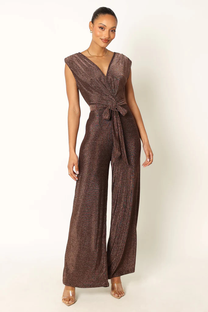 Nora Wide Leg Jumpsuit - Chocolate | Petal & Pup (AU)