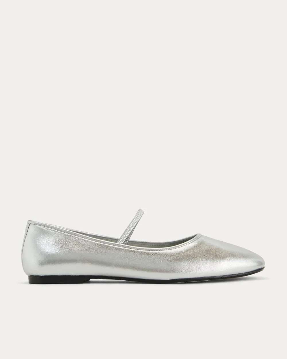 Everlane Day Mary Jane | Silver | 7 | Leather | Everlane