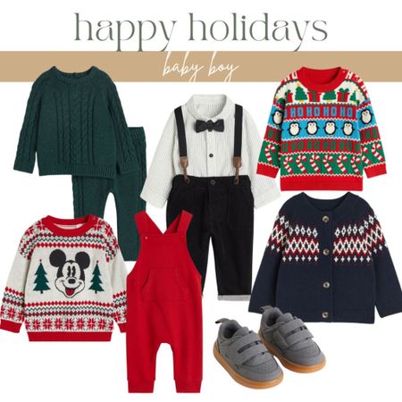 Baby boy Christmas outfit, toddler boy Christmas outfit, baby boy Christmas sweater, baby boy winter shoes, toddler boy sneakers, baby boy jumpsuit, baby two piece set 

#LTKGiftGuide #LTKbaby #LTKHoliday