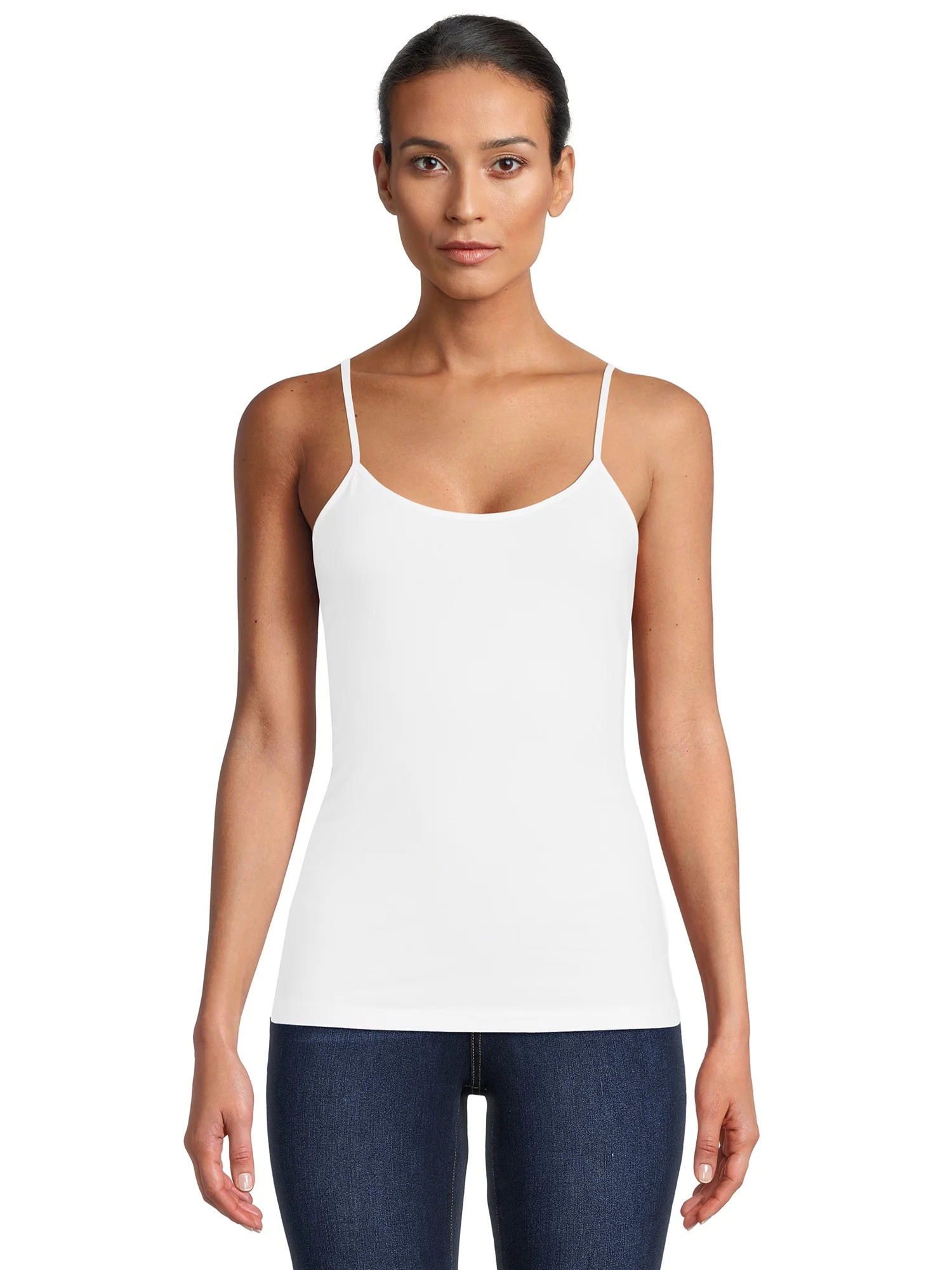 Time and Tru Women's Cami with Adjustable Straps, Sizes XS-XXXL | Walmart (US)