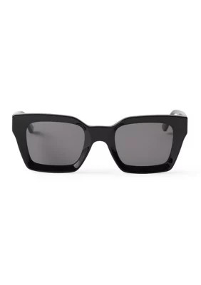 DIFF Eyewear Women's Greer Rectangle Sunglasses, Black | Belk