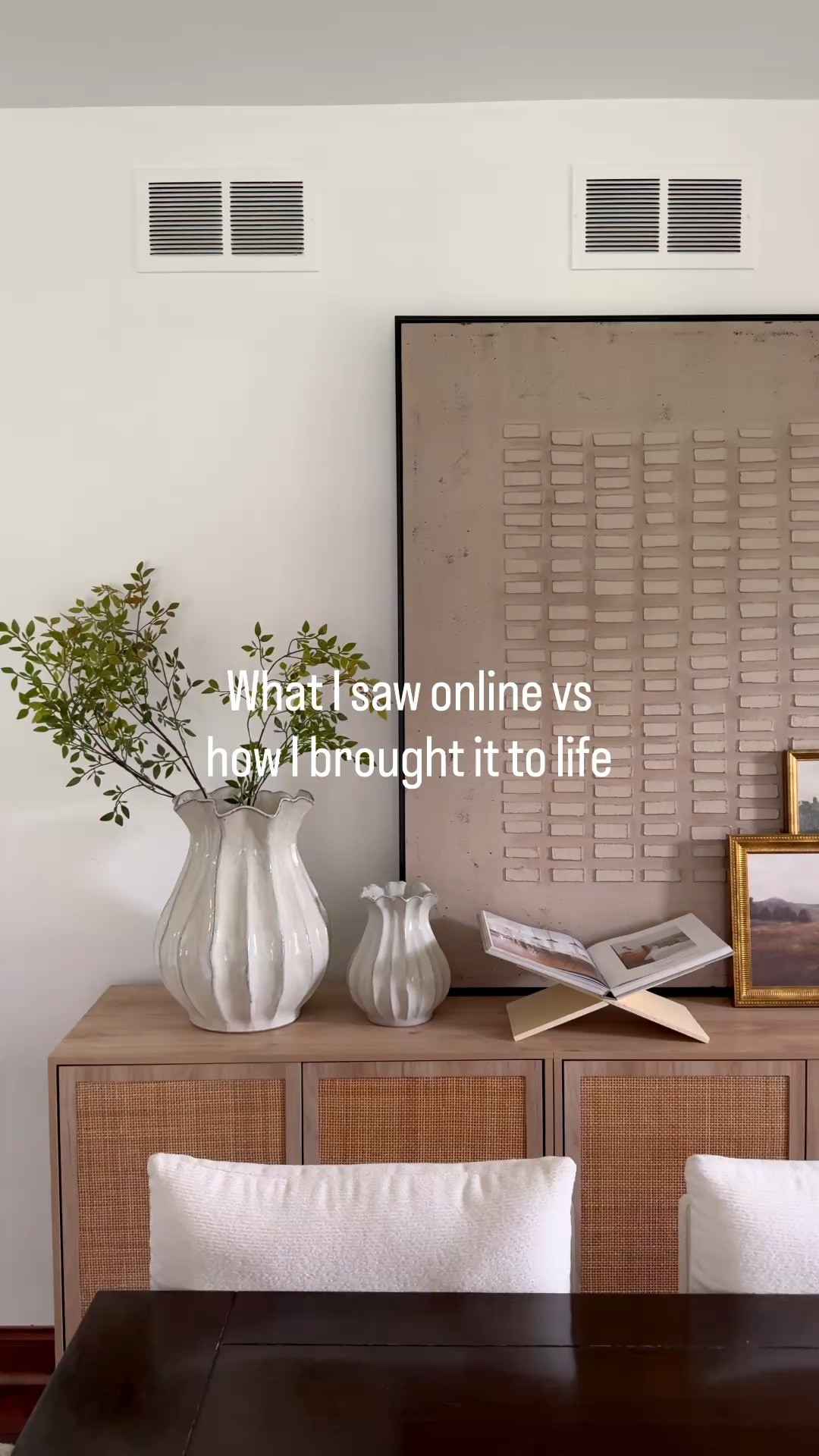 What I saw online vs how I brought it to life 🤍

#LTKHome #LTKSaleAlert