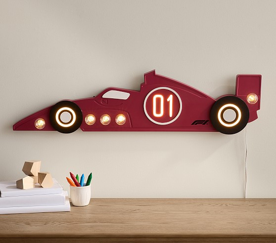 Formula 1® Racecar LED Lit Decor (36"x 9") | Pottery Barn Kids