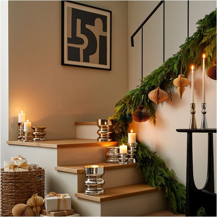 Modern Mercury Glass Candleholders | West Elm (US)