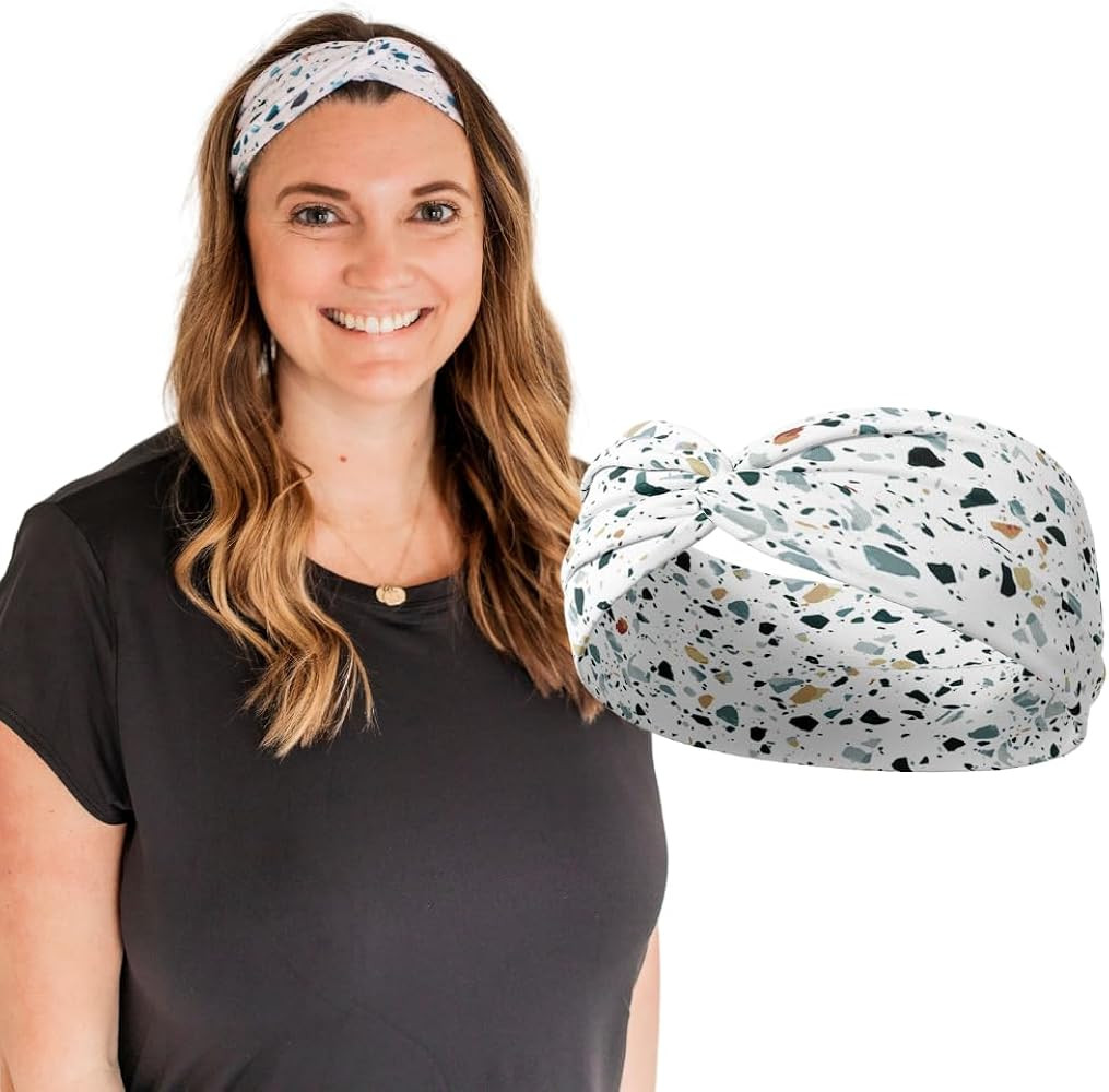 Soft Non-Slip Stretchy Headbands for Women - Buttery & comfortable, Wide Knot, Workout Hairband, ... | Amazon (US)