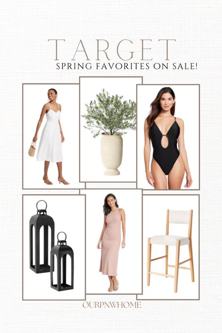 Target home and fashion picks on sale for spring!

Black swimsuit, one piece swimsuit, bathing suit, white dress, midi dress, sundress, body con dress, neutral dress, summer fashion, spring fashion, resort wear, outdoor lanterns, outdoor planter pot, counter stools, barstools, upholstered counter stools, neutral furniture, patio decor

#LTKStyleTip #LTKHome #LTKSaleAlert