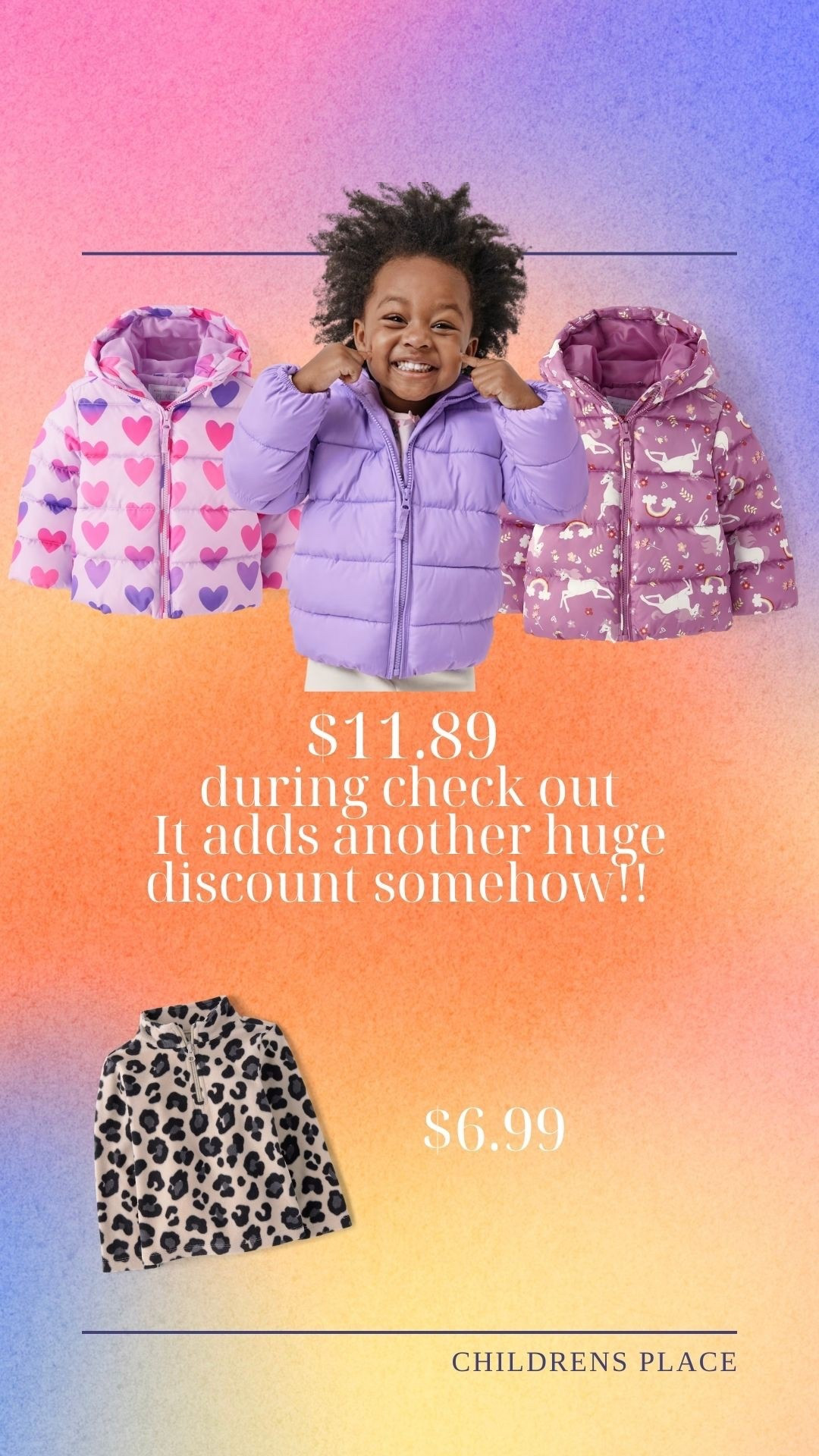 These somehow rang up at $11.89 at the end of the checkout process 😍 They also have the same deals for boys AND matching pjs for mom and toddler! 


