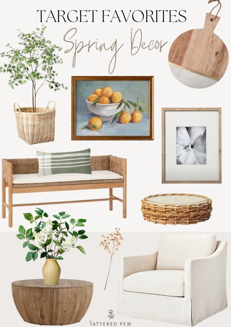 Some of my top Spring picks from Target! 

Spring decor, spring florals, spring greenery, white accent chair, marble and wood serving platter, spring baskets, spring wall art  

#LTKSeasonal #LTKhome #LTKFind