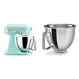 Kitchenaid Artisan Mini Plus 3.5-Qt. Tilt-Head Stand Mixer with Flex Edge Beater & 3.5 Quart Polishe | Amazon (US)