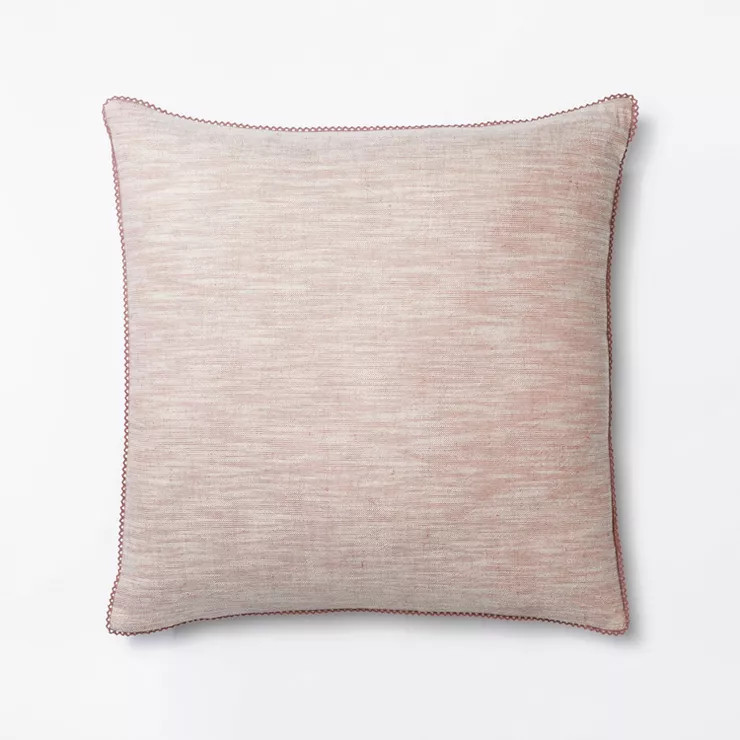 Chambray Throw Pillow with Lace Trim - Threshold™ designed with Studio McGee | Target