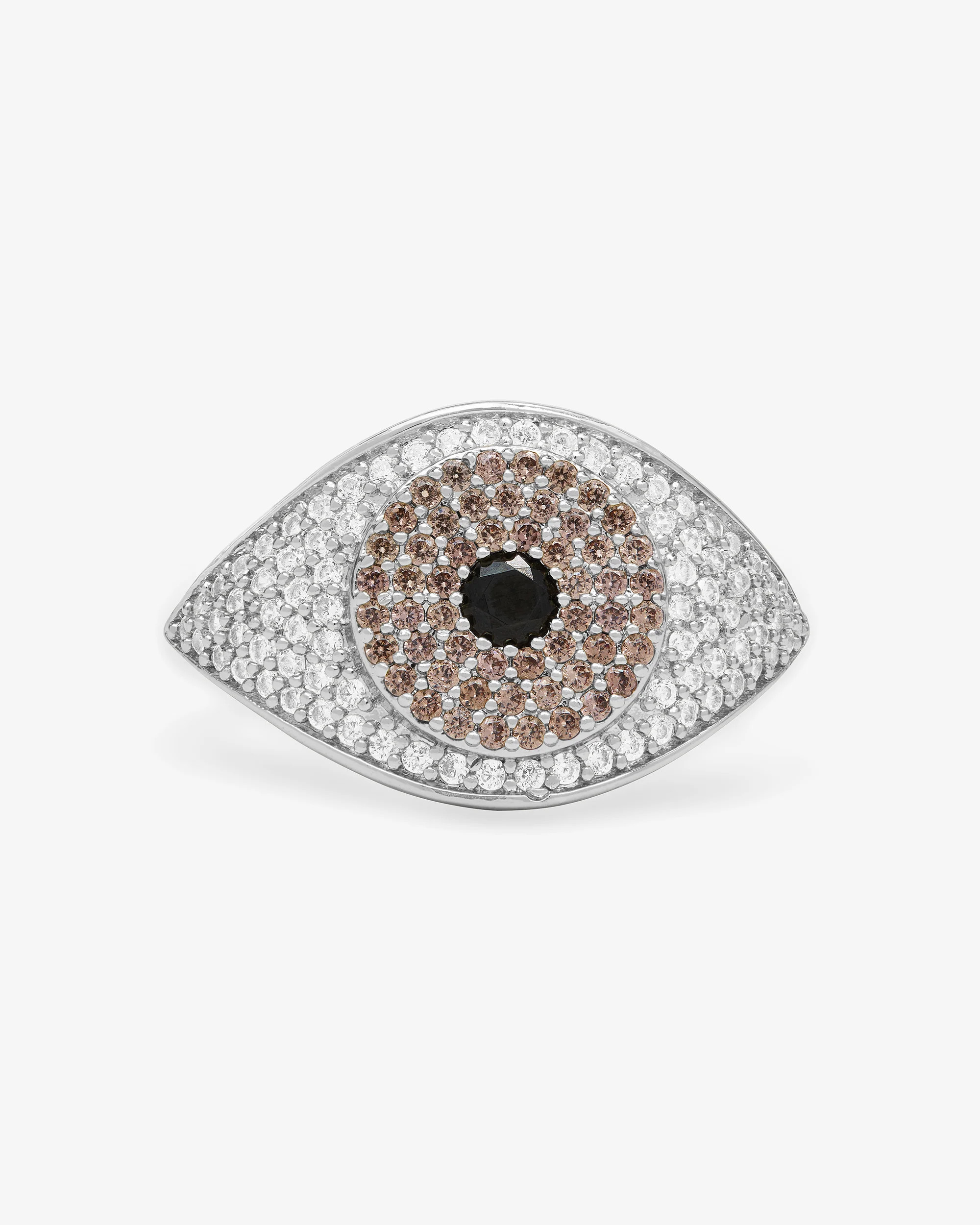 Black Evil Eye Ring - Silver|Black Diamondettes | Melinda Maria Jewelry