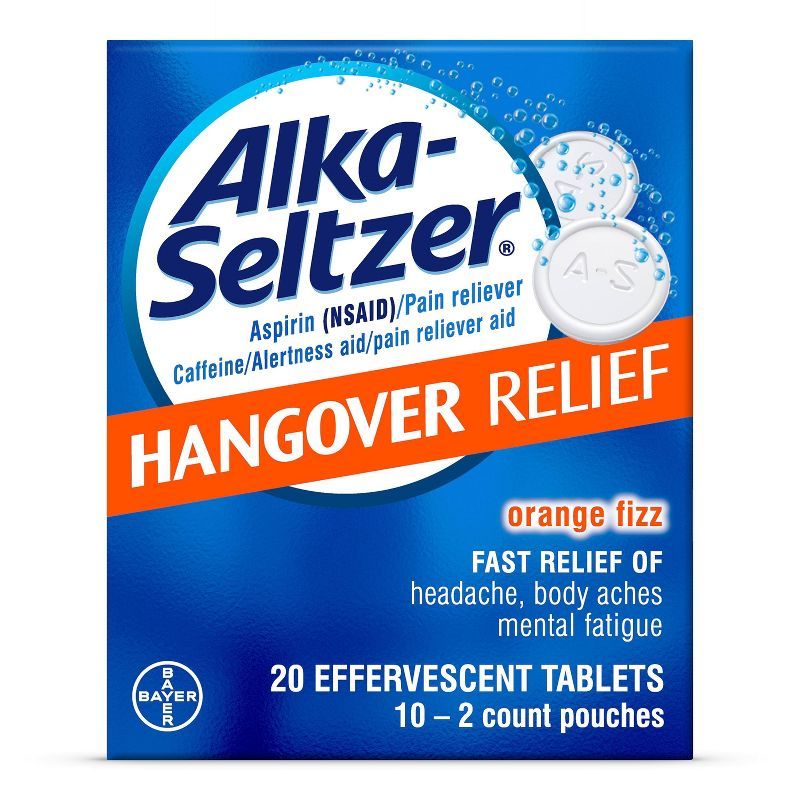 Alka-Seltzer Hangover Relief Effervescent Tablets Formulated for Fast Relief of Headaches, Body A... | Target