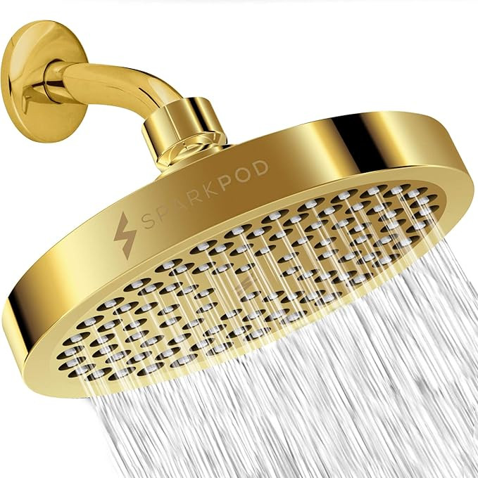 SparkPod Shower Head - High Pressure Rain - Premium Quality Luxury Design - 1-Min Install - Easy ... | Amazon (US)
