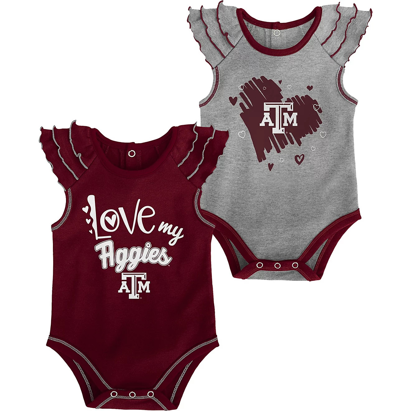 Gen2 Infants' Texas A&M University Touchdown Creepers 2-Pack | Academy | Academy Sports + Outdoors
