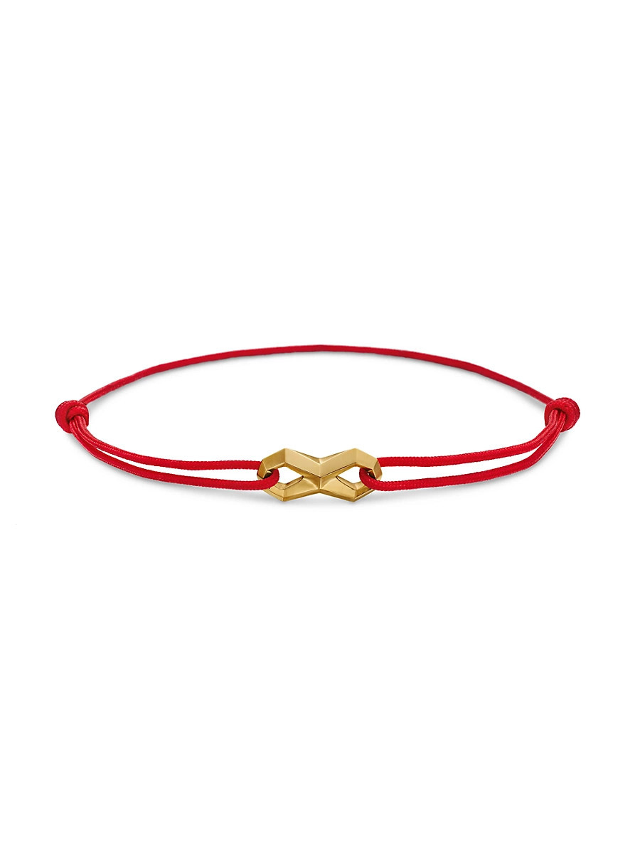 Men's Infinity Link Cord Bracelet - Gold - Size Medium | Saks Fifth Avenue