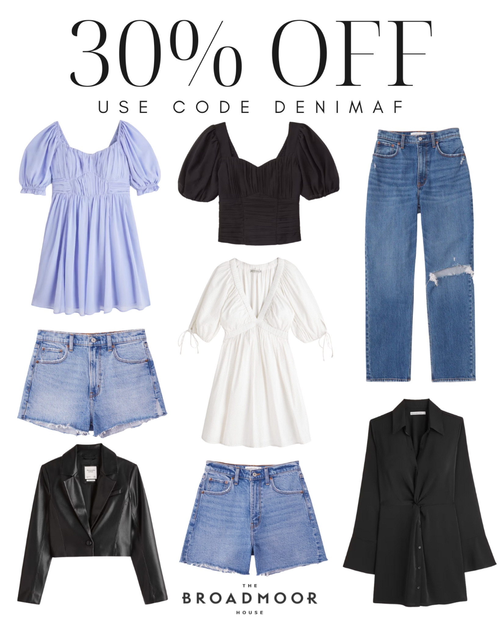 Abercrombie sale on sale with code DENIMAF 🙌🏻

Abercrombie, denim, jeans, dress, black dress, jacket, puff sleeve top, white dress, mom shorts, denim shorts

#LTKstyletip #LTKsalealert #LTKunder100