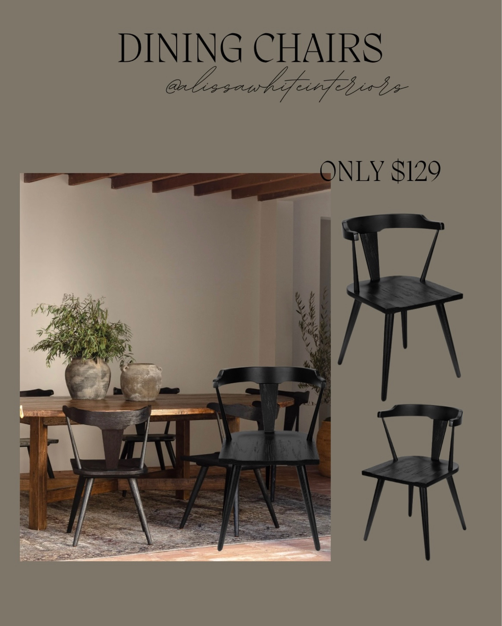 Shop my dining room chairs $100 off the price I paid for them! 

Dining room. Dining chairs. Modern organic. 

#LTKhome #LTKfindsunder100 #LTKsalealert