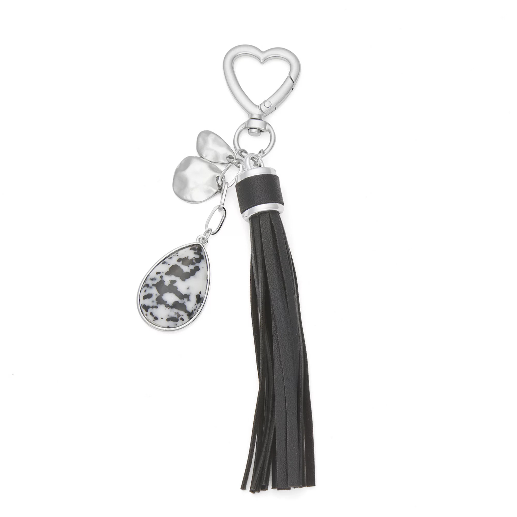 Emberly Silver Tone Tassel Bag Charm | Kohl's