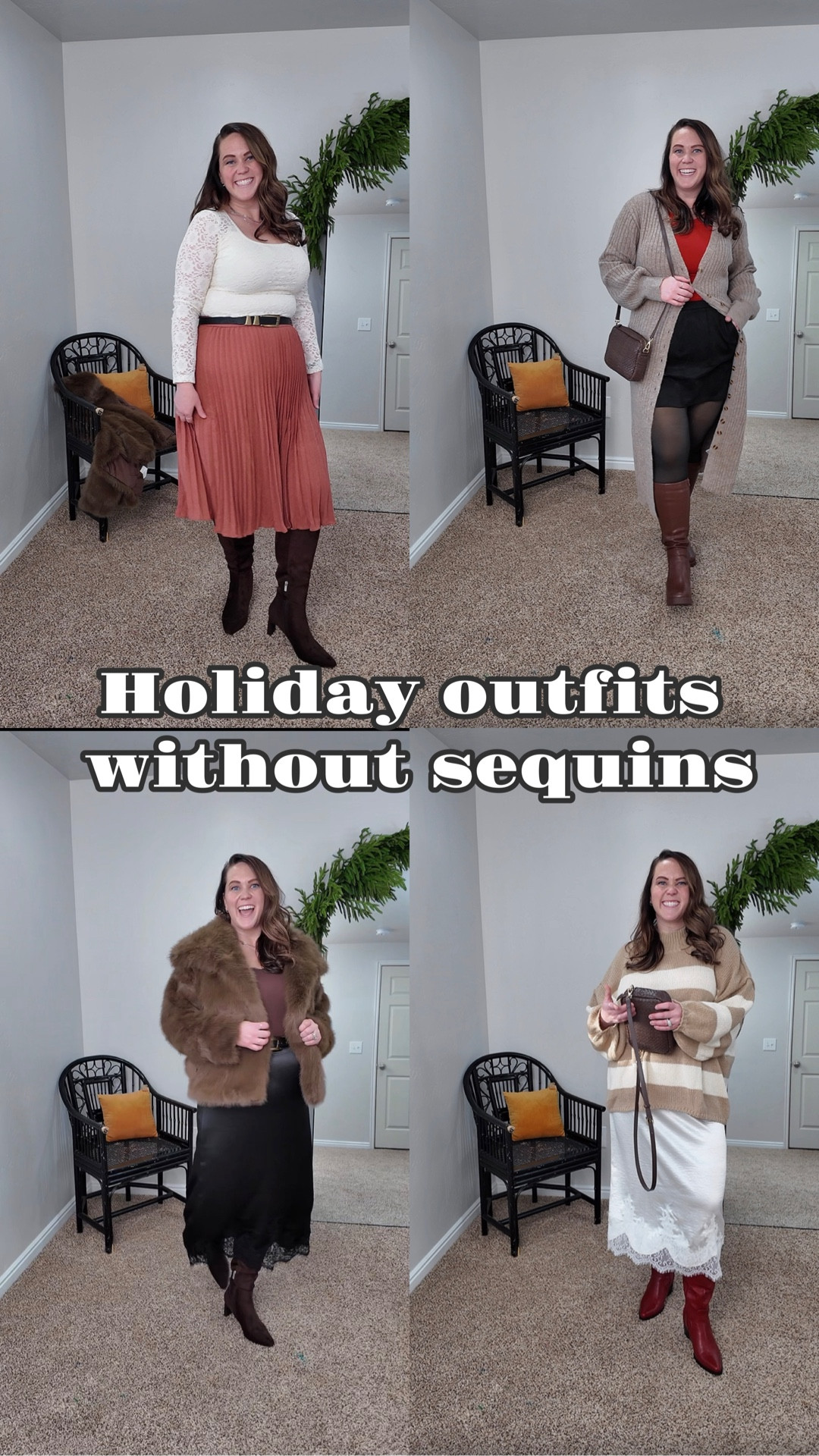 Which one would you wear? 
Holiday outfits you’ll actually wear again 🤍
Cozy, comfortable, and festive… without the sequins.🤷🏻‍♀️



Don’t forget to save this for holiday outfit inspo 🎄

#MidsizeFashion #HolidayOutfitIdeas #WinterOutfitIdeas #CasualHolidayStyle #StyleInspo #outfitideas #whatiwore #winterfashion #christmassunday #christmasoutfit 


#LTKHoliday #LTKMidsize #LTKSeasonal