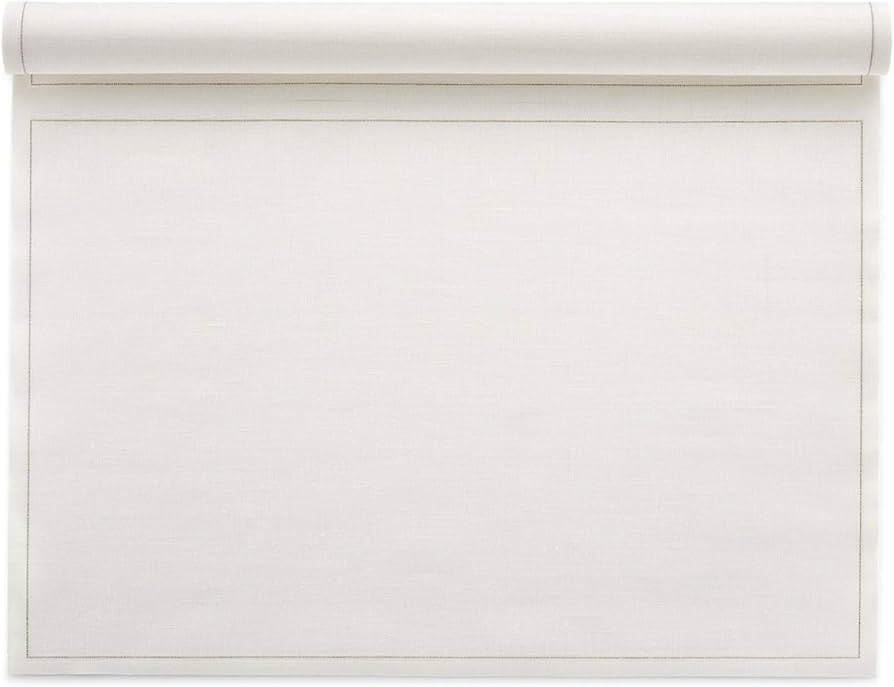MY DRAP Washable and Reuseable Cloth Placemat - 17.7 x 12.6 in (24 Per Roll, Cotton Cream) | Amazon (US)