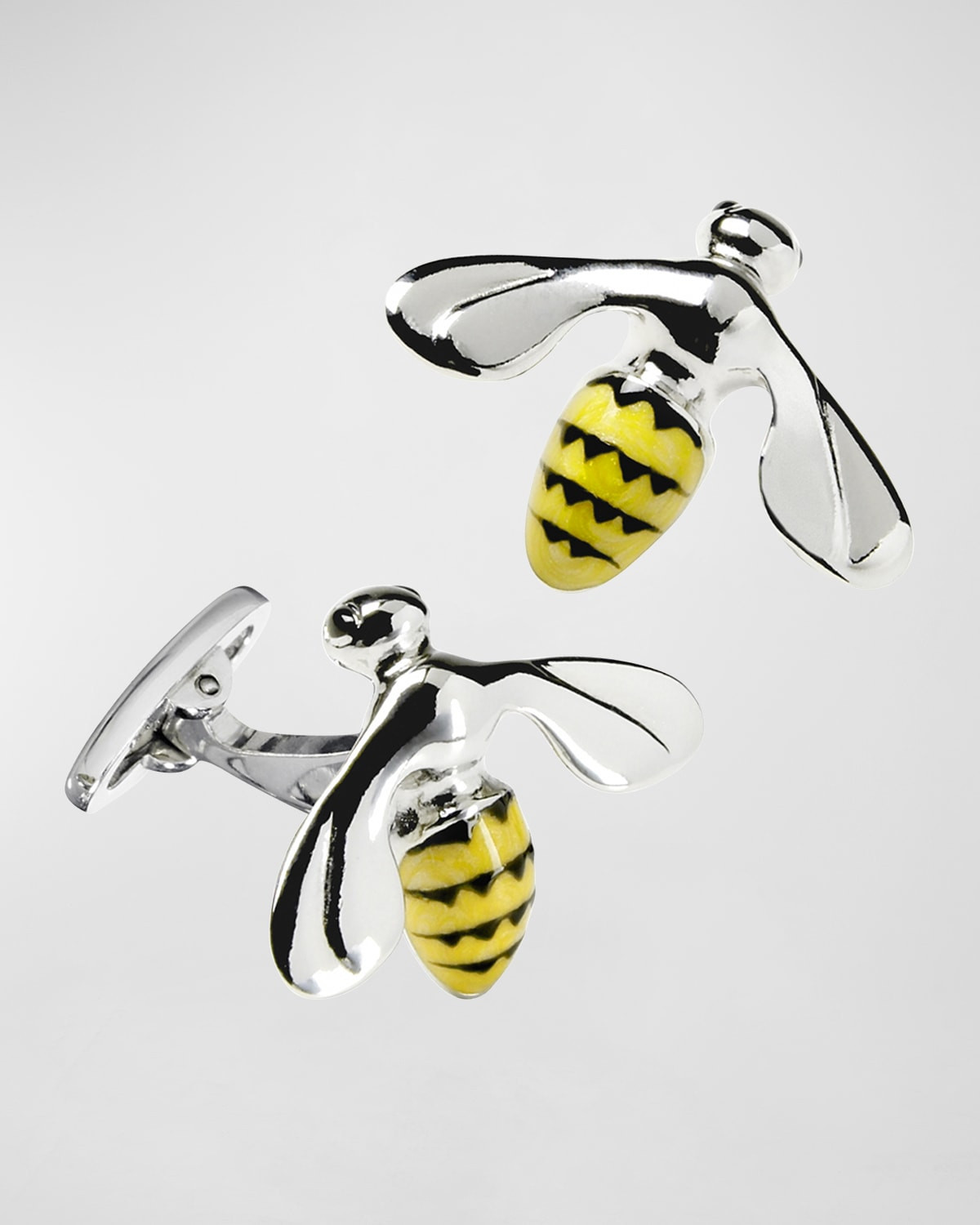 Men & apos;s Triumphant Bee Enamel & Sterling Silver Cufflinks | Neiman Marcus
