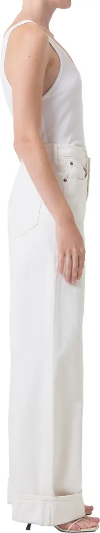 Dame Cuffed High Waist Wide Leg Organic Cotton Jeans | Nordstrom