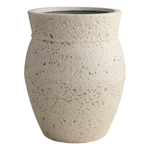 Kennedy White Jar Outdoor Planter, Large | At Home