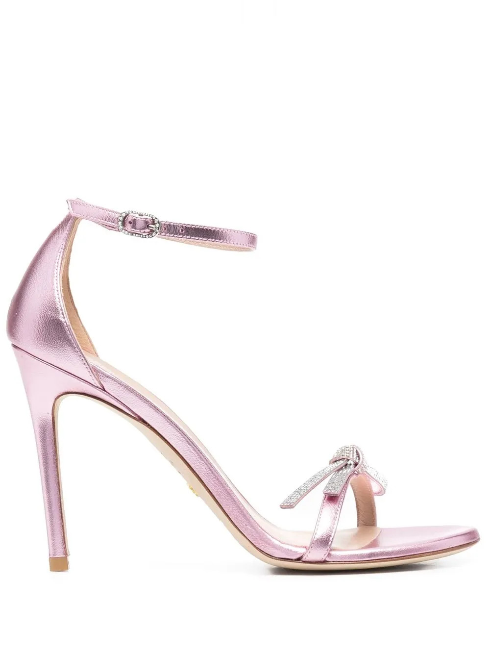 Stuart Weitzman crystal-embellished 110mm Sandals | Pink | FARFETCH SI | Farfetch Global