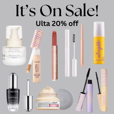Ulta beauty sale
20% off 20 brands

#LTKsalealert #LTKfindsunder50 #LTKbeauty