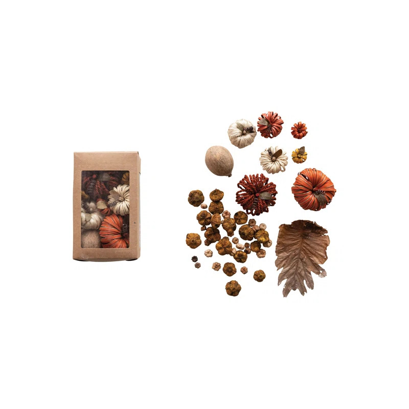 The Holiday Aisle® Dried Natural Pumpkin Shaped Mix in Box | Wayfair | Wayfair North America