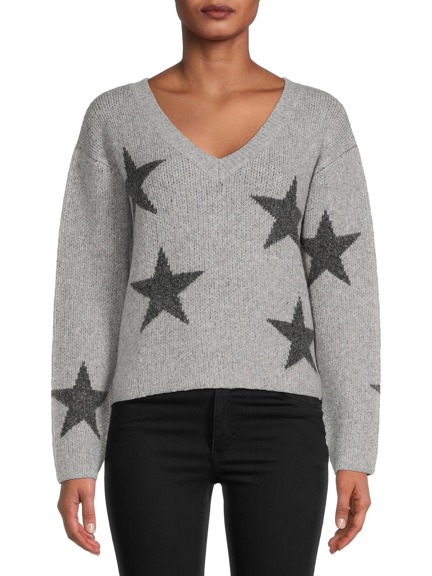No Boundaries Juniors' Pullover Star Sweater | Walmart (US)