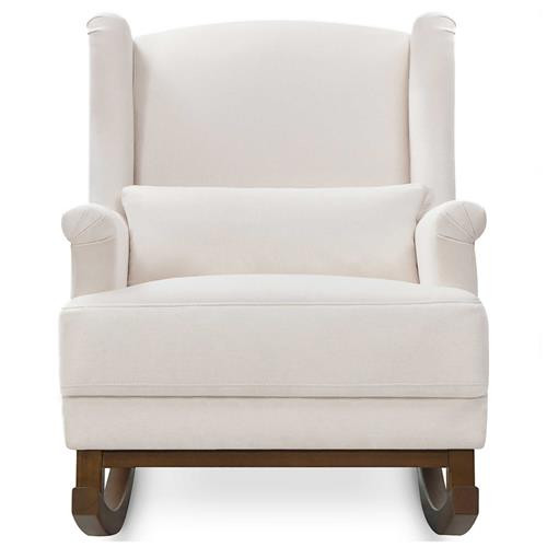 Namesake Miranda Modern Cream Eco-Performance Fabric Wingback Rocker | Kathy Kuo Home
