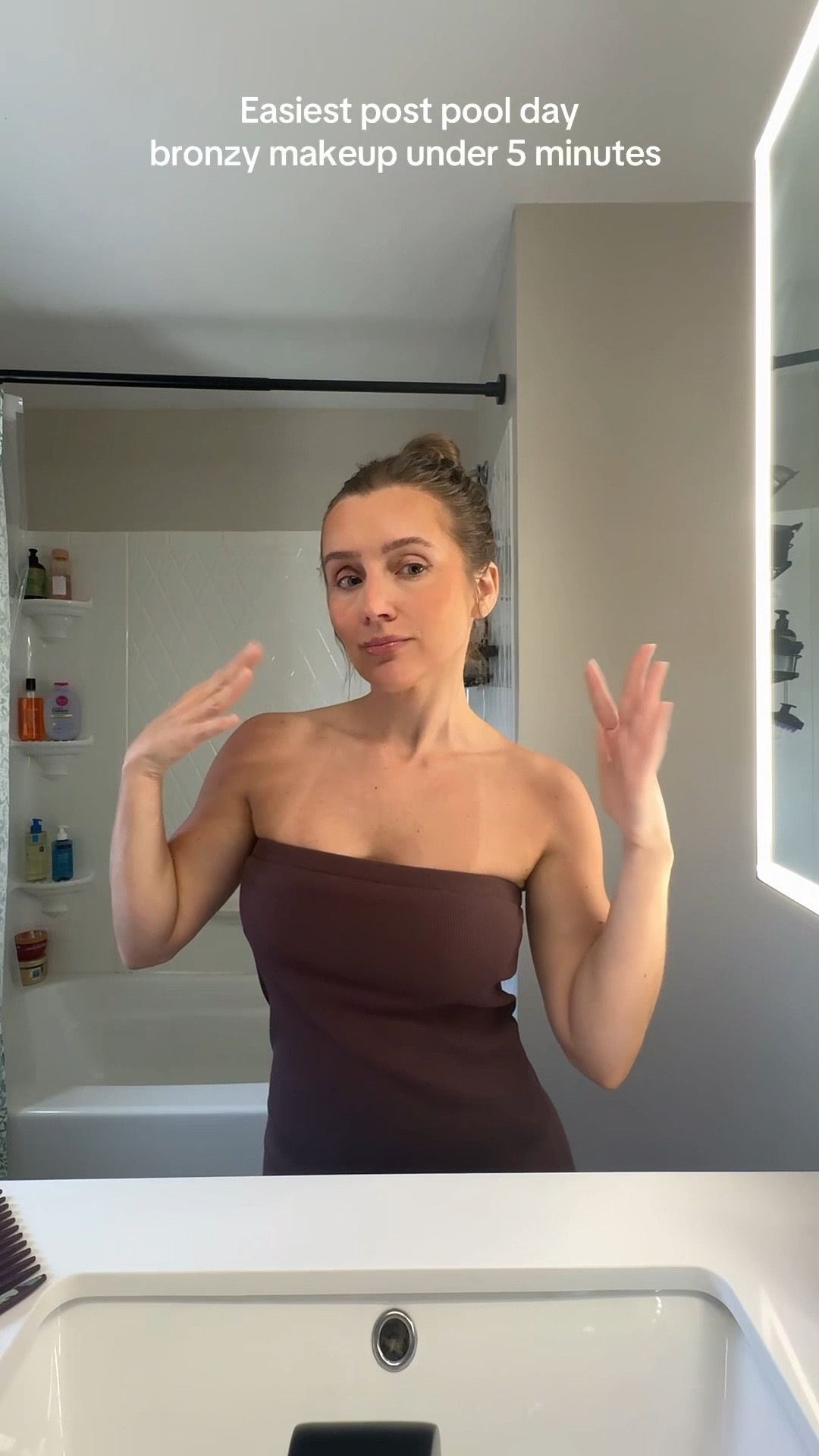 Summer glowy makeup #makeuptutorial