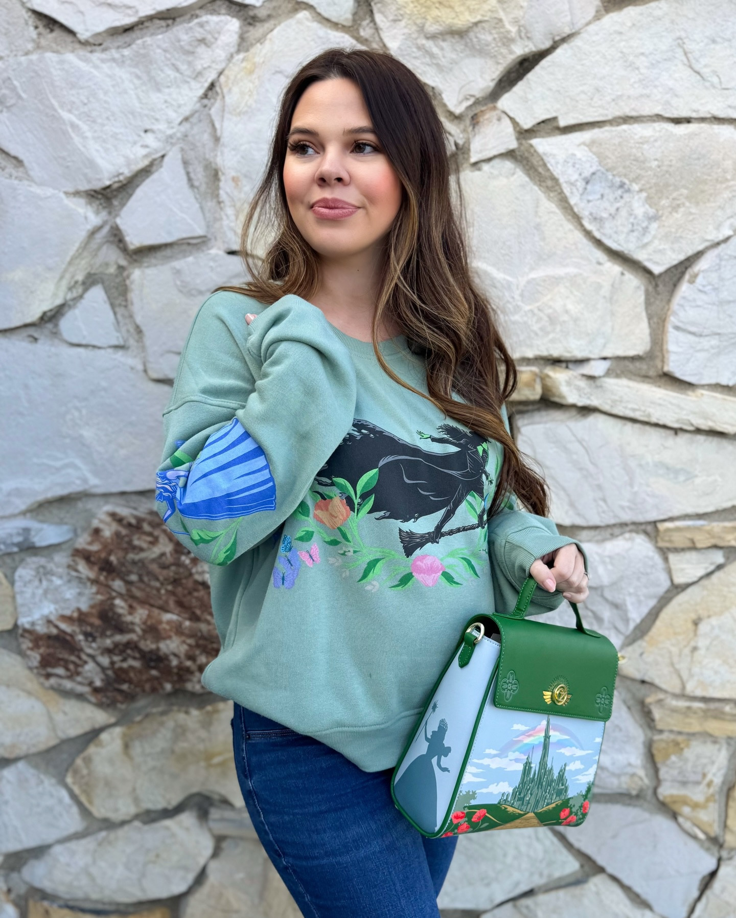 Mom life may have delayed me, but today Luke and I are finally seeing Wicked For Good 😅💚🙌 Yay for date nights & sweet friends who make them possible 🥹💖 I’ve got my tissues ready! 😭🍿

If you’ve already seen it, what did you think? ✨

Outfit details: 6 months pregnant and keeping things comfy & cute in the softest sweatshirt from @target (I’m wearing an XXL) and the prettiest @heruniverse bag from @hottopic 💚🩷✨
______________
#ClubTarget #TargetFave #TargetPartner