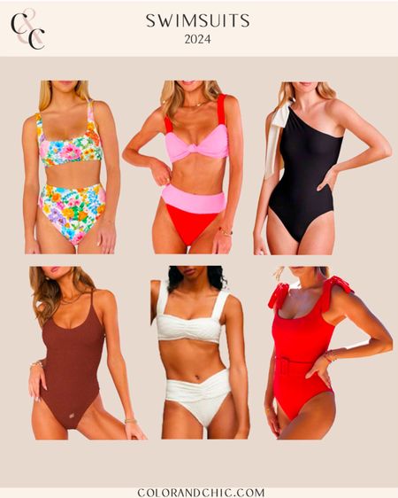 Swimsuits that are perfect for warmer spring, vacation, resort wear and more! Love the vibrant colors and patterns 

#LTKstyletip #LTKswim #LTKSeasonal