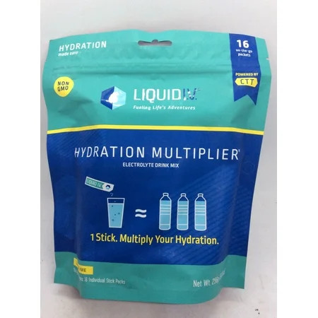 Liquid Iv Lemon Lime Hydration Pouch 0.56 Ounce (Pack of 16) | Walmart (US)