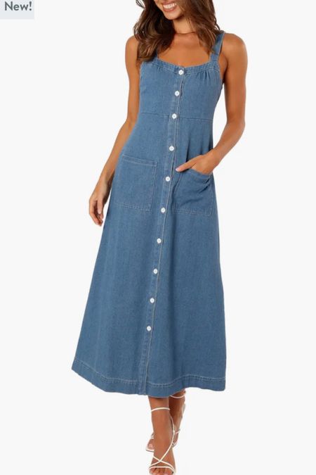Cute summer denim dress! Love the length and sleeveless to pair with a fun striped sweater 

#LTKfamily #LTKstyletip #LTKfindsunder100