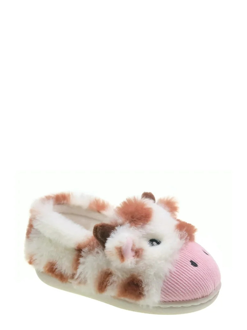 Wonder Nation Baby Girls Farm Animal Slippers | Walmart (US)