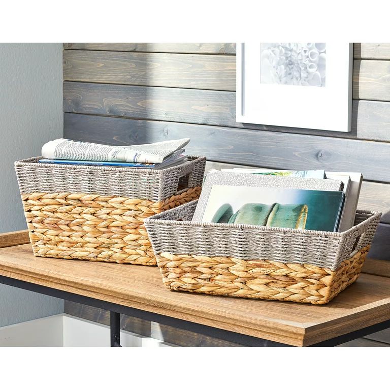 The Better Homes & Gardens Water Hyacinth Storage Baskets | Walmart (US)