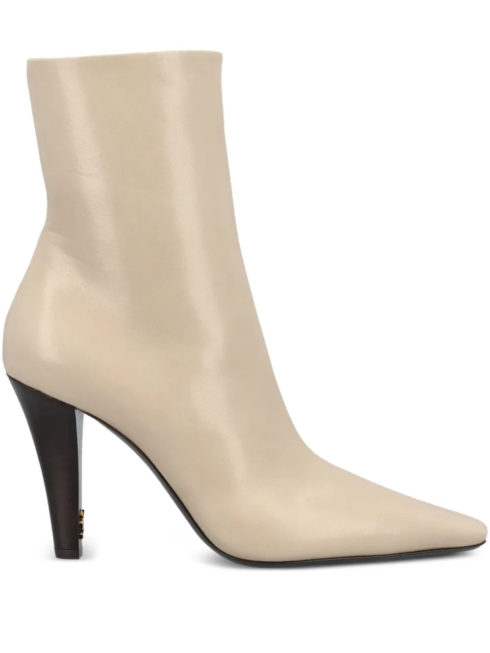 Saint Laurent leather ankle boots - Neutrals | Farfetch Global