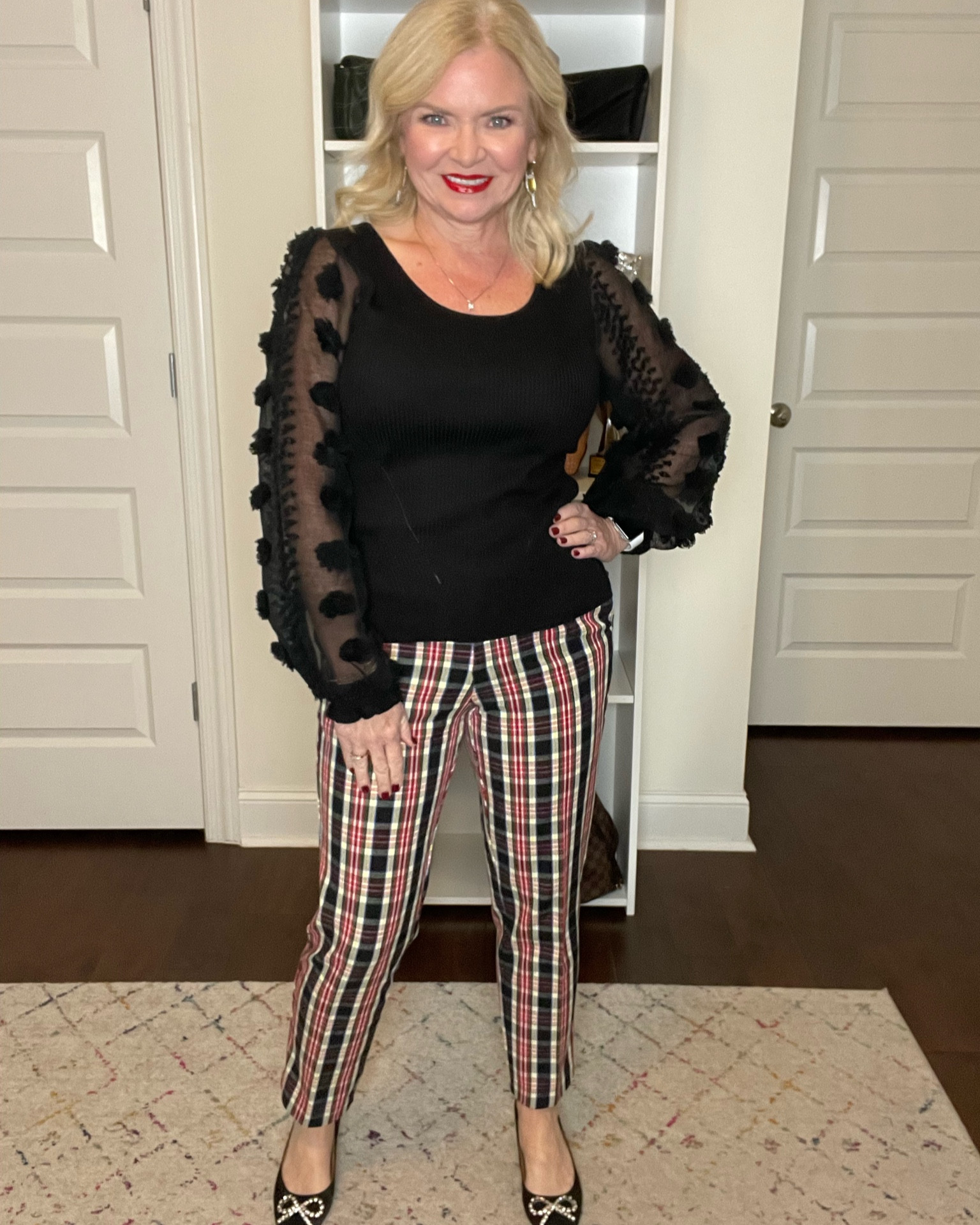 Outfit I wore to dinner out with friends last night! 
#walmart
#walmartholiday
#walmartfinds
#walmartfashion
#jcrewfactory
#sugarfix
#baublebar
#targetstyle
#affordablefashion
#holidayoutfit
#holidayparty
#christmas
#fashionover40
#fashionover50

#LTKSeasonal #LTKsalealert #LTKHoliday